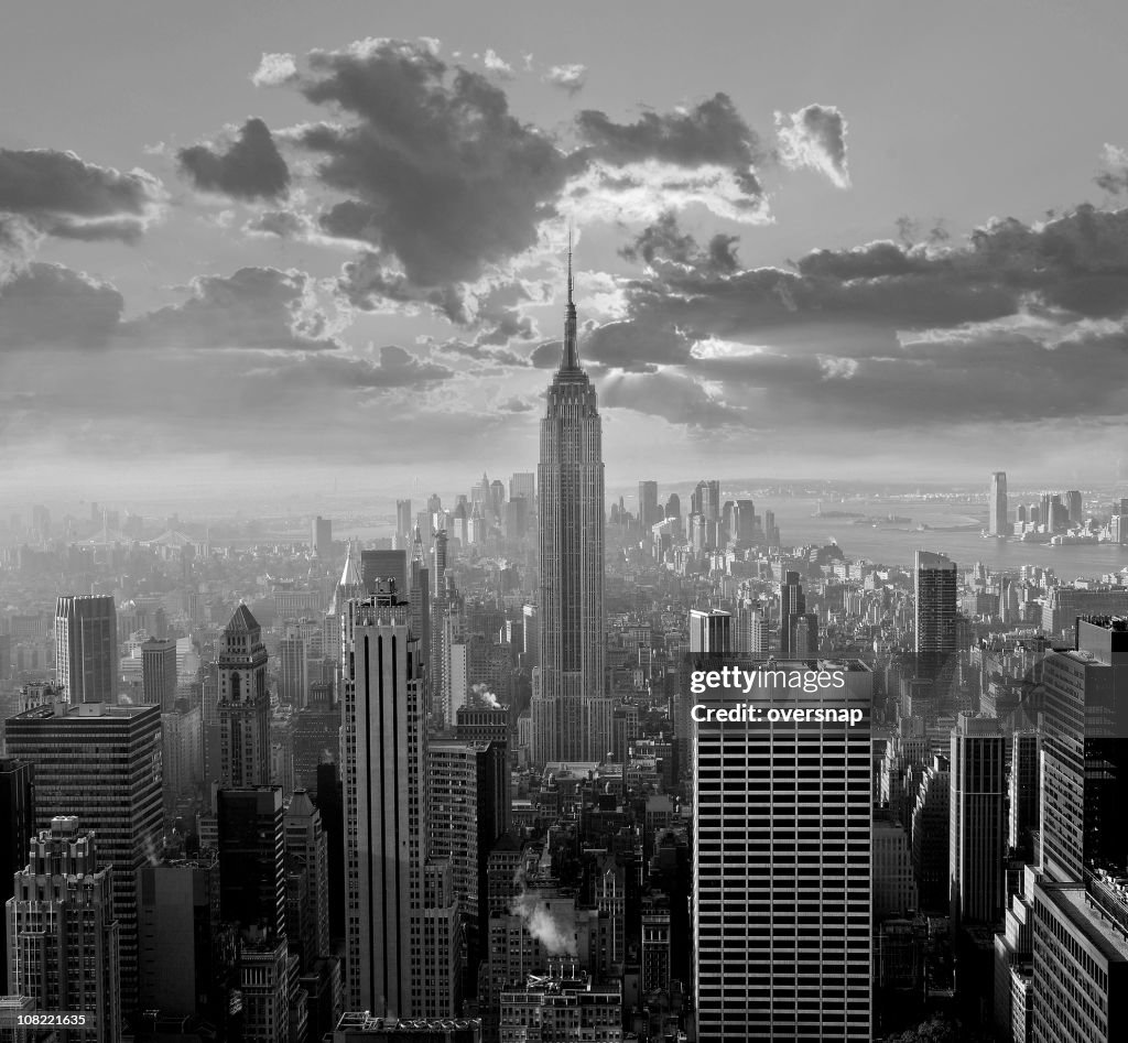 New York City Skyline, Black and White