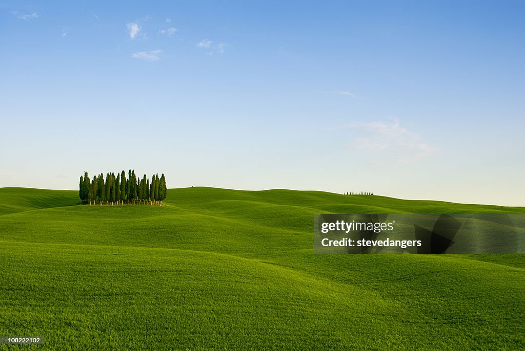 Toskanische Val d'Orcia Hintergrund