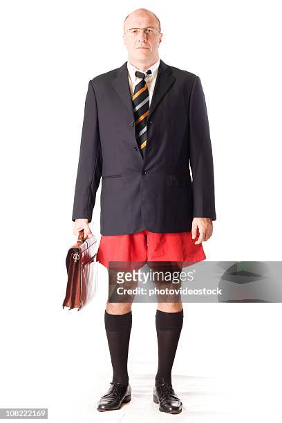 uomo d'affari senza pantaloni, isolato su bianco - men socks foto e immagini stock