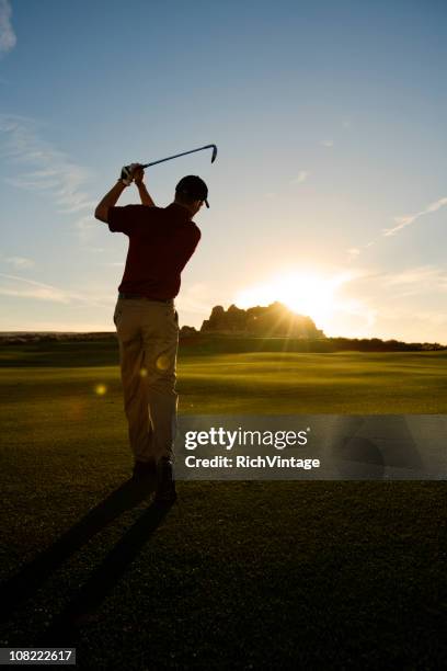 into the sunset - golf bildbanksfoton och bilder