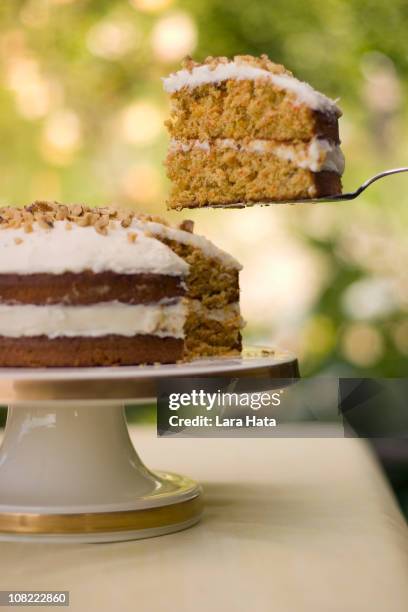 carrot cake - carrot cake stock pictures, royalty-free photos & images