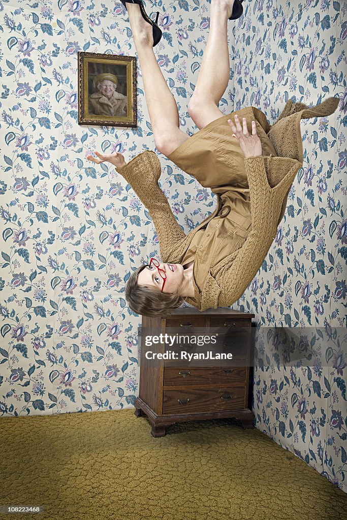 Woman Falls From the Ceiling of Her Vintage Living Room