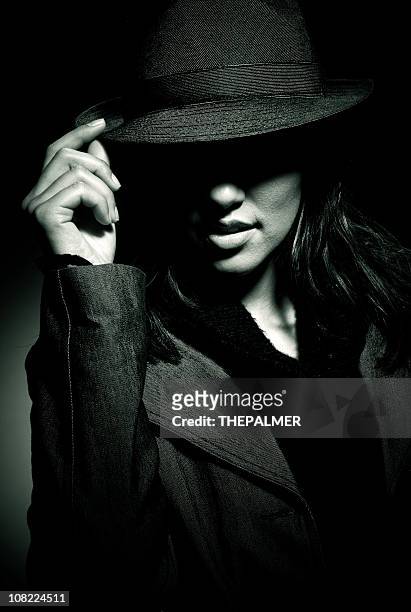 mafia girl - female gangster stock pictures, royalty-free photos & images