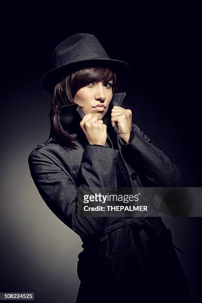 the hip spy - female gangster stock pictures, royalty-free photos & images