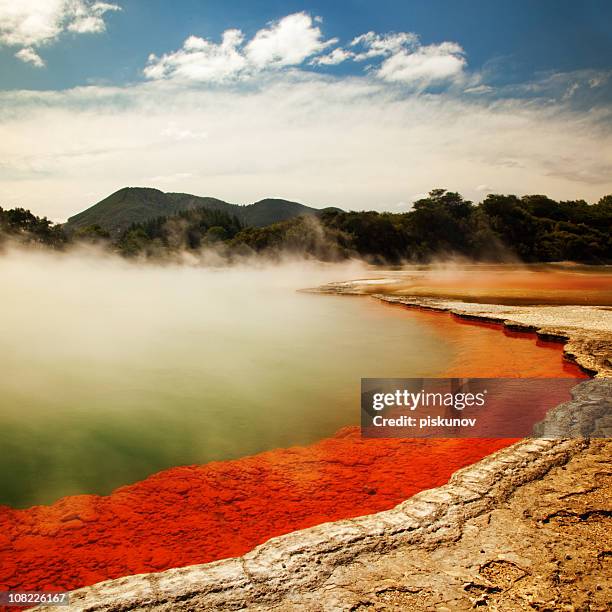 champagne pool landscape - lava stock pictures, royalty-free photos & images