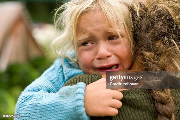 girl crying - sad child stock pictures, royalty-free photos & images