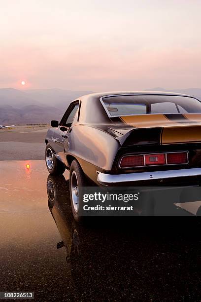 american muscle car - usa cars stockfoto's en -beelden