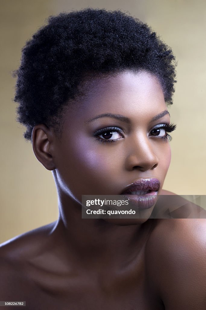 African American Young Woman Beauty Shot