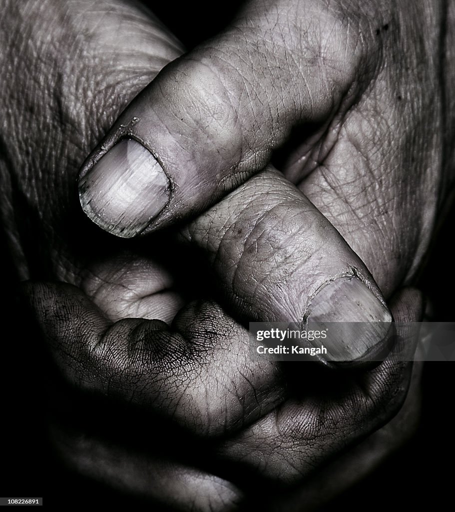 Aged Hand Detail