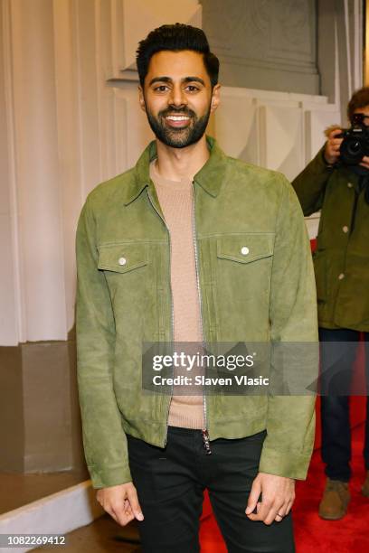 Hasan Minhaj attends opening night of "To Kill A Mocking Bird" at the Shubert Theatre on December 13, 2018 in New York City.