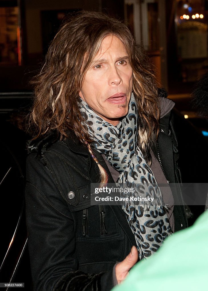 Celebrity Sightings In New York City - January 17, 2011