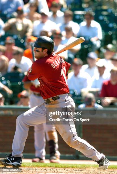 Lance Berkman of the Houston Astros bats against the San Francisco Giants during an Major League Baseball game May 15, 2008 at AT&T Park in San...