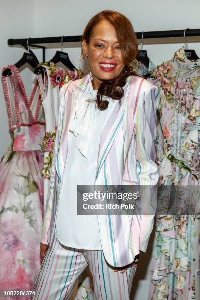 Keisha Whitaker attends the opening night celebration at the new Badgley Mischka flagship store on December 13, 2018 in Los Angeles, California.