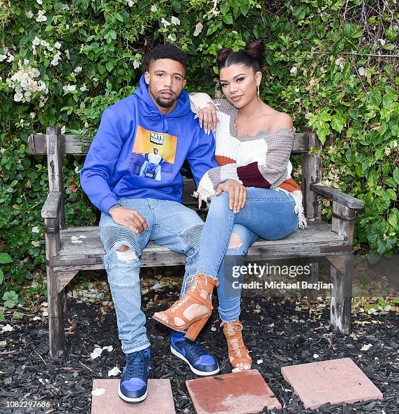 Naijiel Hale and Arriana Marie poses for portrait wearing Moonstar