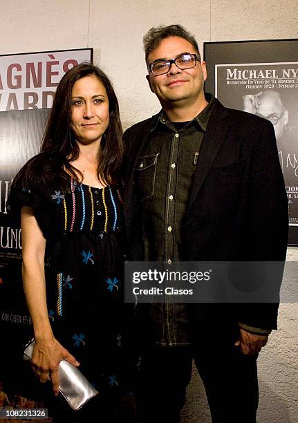 The actress Lumi Cavazos an the mexican singer Joselo Rangel in the Red carpet of the movie La Mitad del Mundo in Cinetaca Nacional on January 21,...