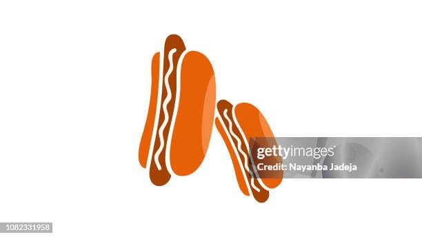 hot dog with mustard - mustard sauce stock illustrations
