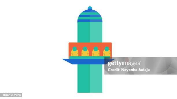 light house icon - ship construction stock illustrations