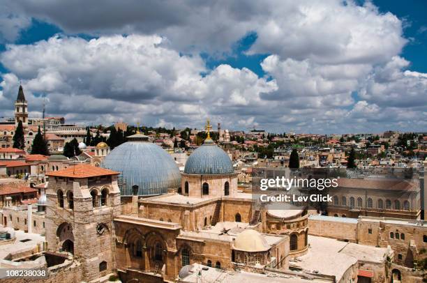 the old city, jerusalem - golgotha jeruzalem stockfoto's en -beelden