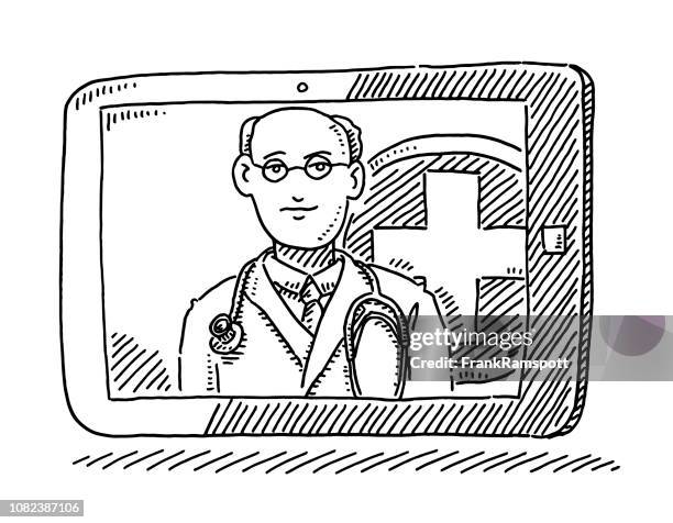 Doctor Rounding Drawing 345 Cutout Doctor Drawing Stock Photos, High-Res Pictures, and Images ...