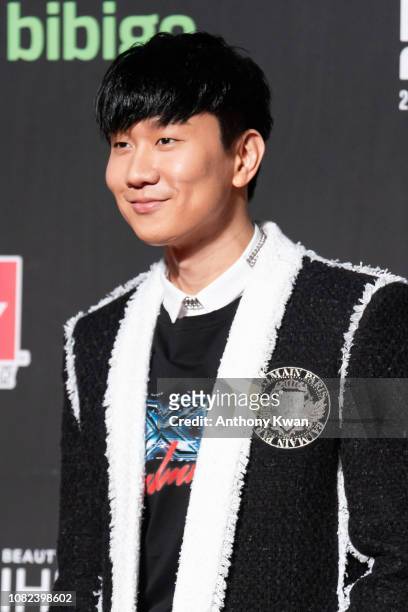 Singapore singer JJ Lin attends the 2018 Mnet Music Awards in Hong Kong at AsiaWorld–Expo on December 14, 2018 in Hong Kong, Hong Kong.