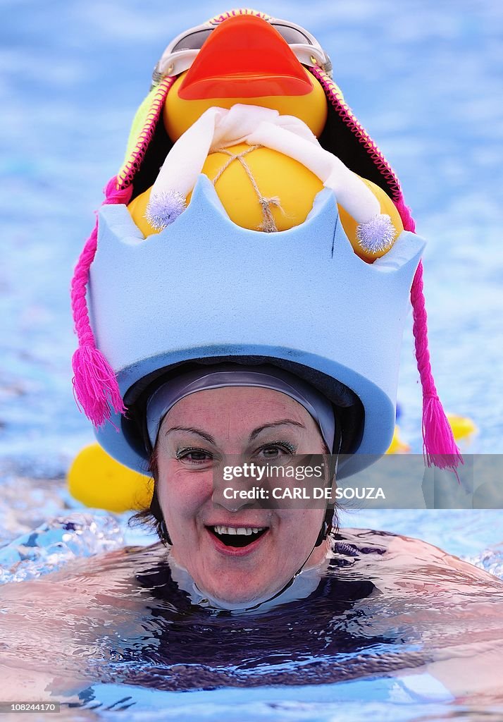 A competitor takes part in the bi-annual