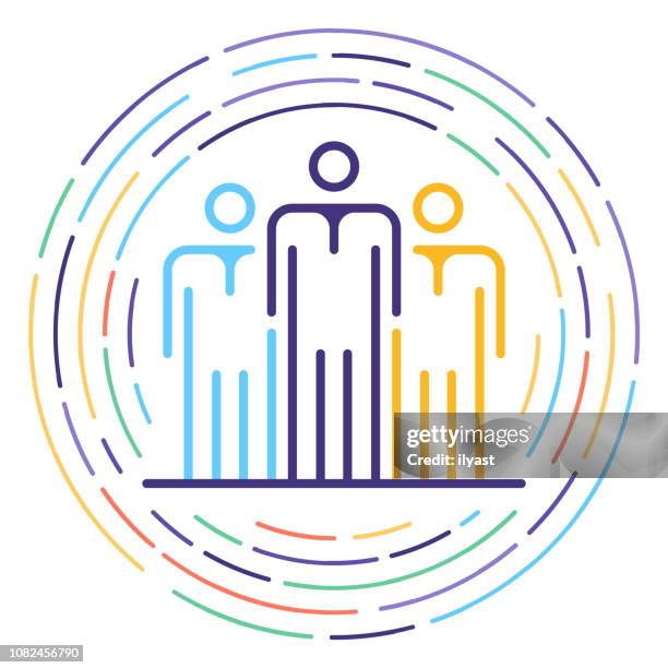 employment law line icon illustration - problem icon stock illustrations