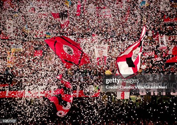 Milan Fans AC Milan fans during the Italian Serie A game against Juventus played ...
