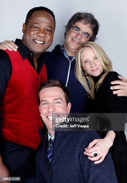 Actor Isiah Whitlock Jr., director Miguel Arteta, actors Anne Heche, and Ed Helms pose for a portrait during the 2011 Sundance Film Festival at the...