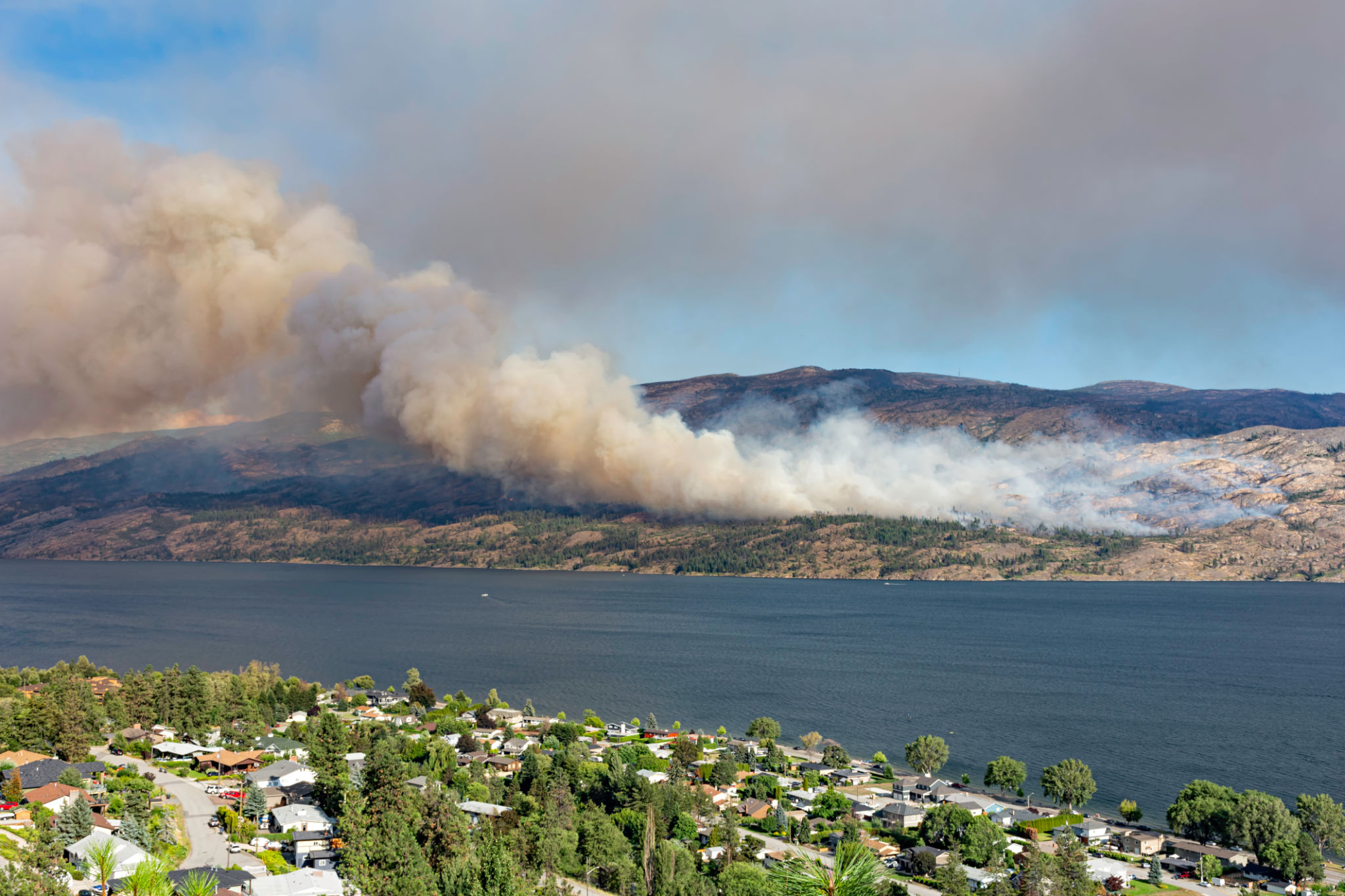 A forest fire near Pearchland British Columbia Canada A forest fire near Pearchland British Columbia Canada