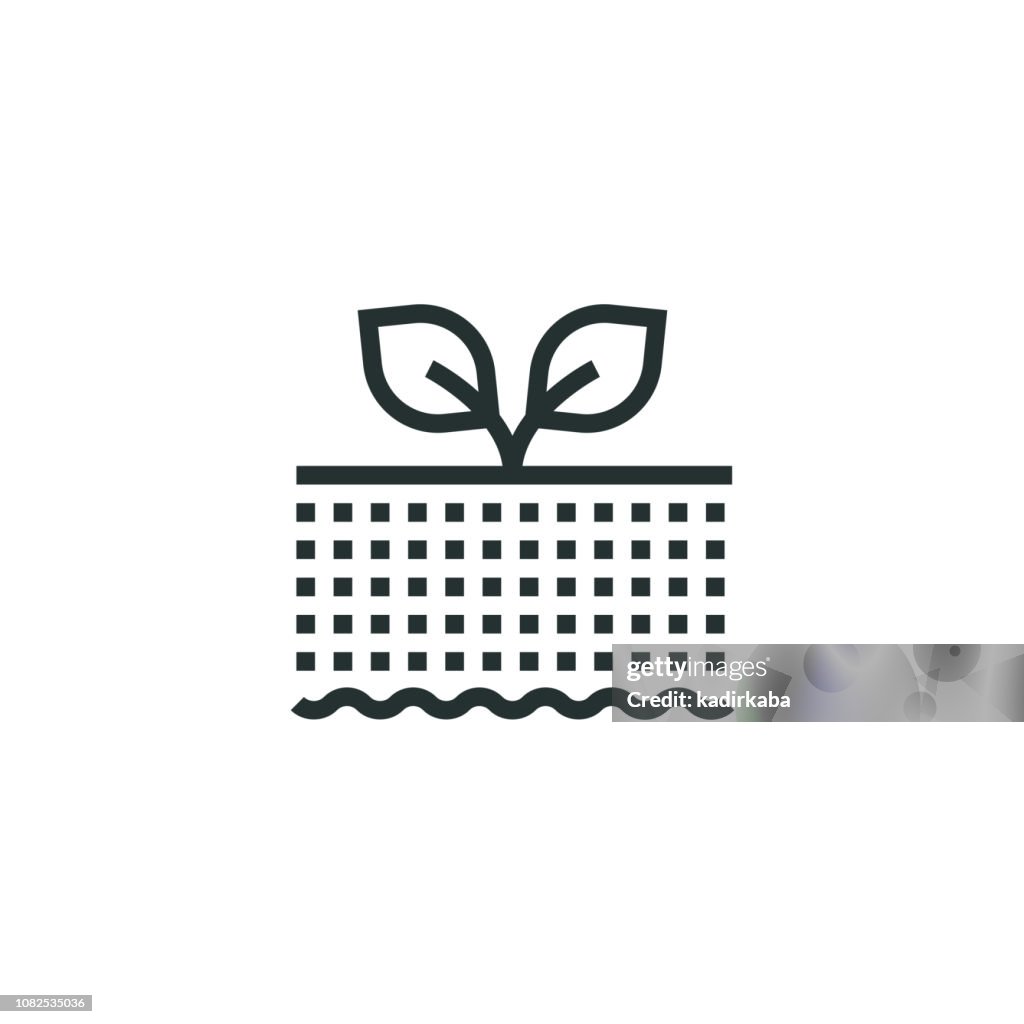 Agriculture Insurance Line Icon