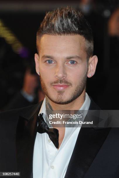 Singer M Pokora attends the NRJ Music Awards 2011 on January 22, 2011 at the Palais des Festivals et des Congres in Cannes, France.