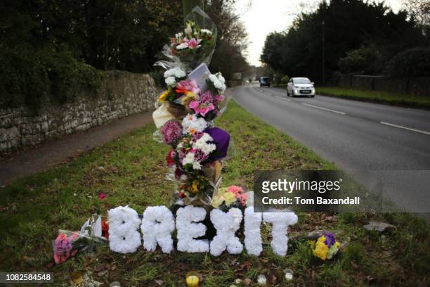 brexit wreath 1 - article 50 of the treaty on european union stock pictures, royalty-free photos & images