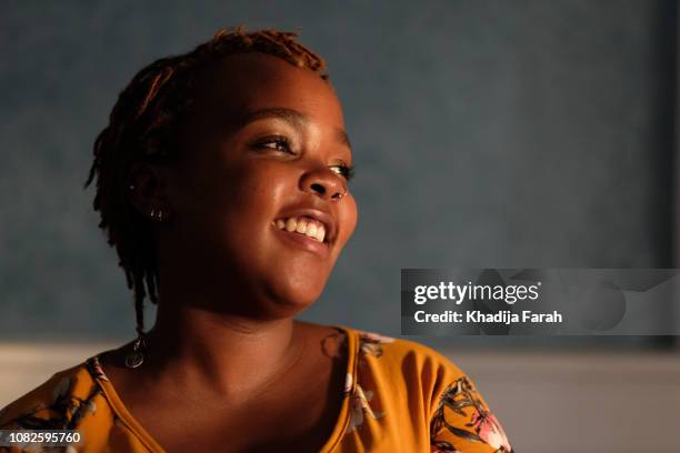 portrait of young woman - nairobi people stock pictures, royalty-free photos & images