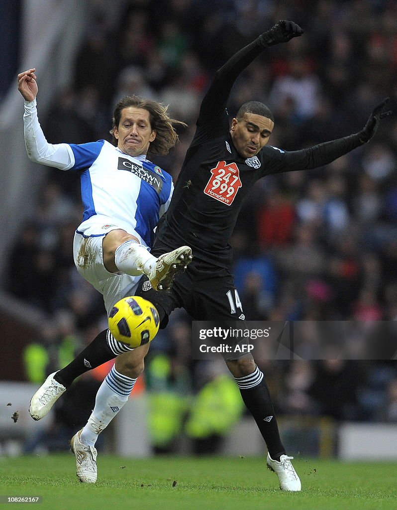 Blackburn Rovers' Spanish defender Míche