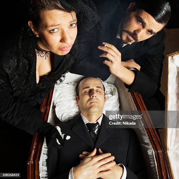 death friend in a coffin - dead person photos stock pictures, royalty-free photos & images