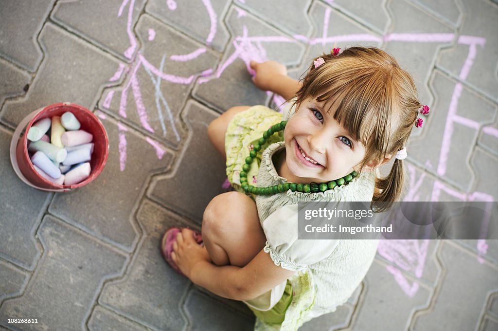 Happy-Straße chalker