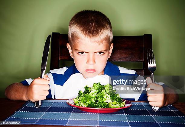 i hate vegetables - hate broccoli stock pictures, royalty-free photos & images