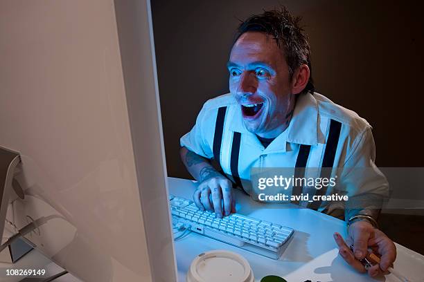 crazy internet predator - online predator stock pictures, royalty-free photos & images