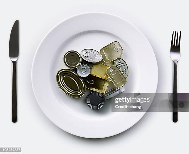 fresh food - sardine can stock pictures, royalty-free photos & images