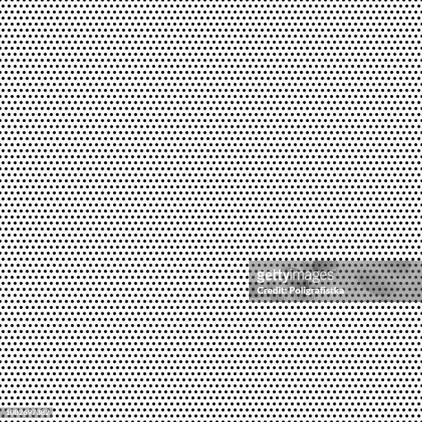 seamless black dots - white background - vector illustration - half tone stock illustrations