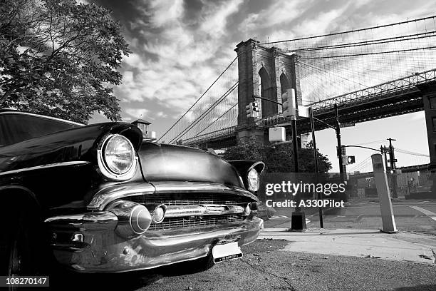 alten new york brooklyn - collector's car stock-fotos und bilder