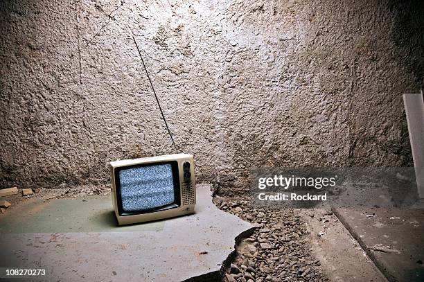 tv - dirty room stock pictures, royalty-free photos & images