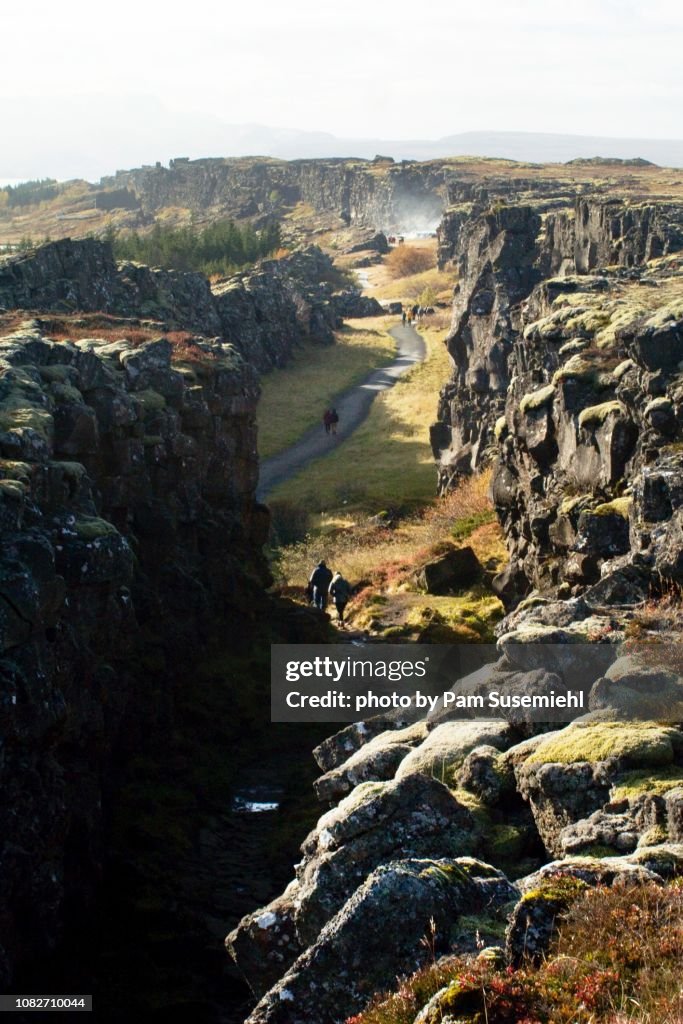 Tectonic Plate Rift, Þingvellir National Park, Iceland