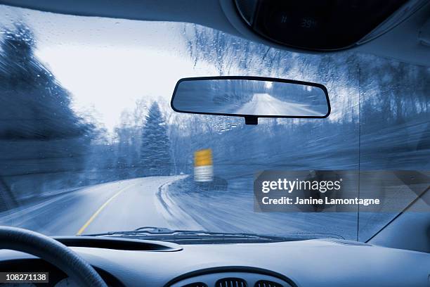 driving in the rain - driver steering wheel stock pictures, royalty-free photos & images