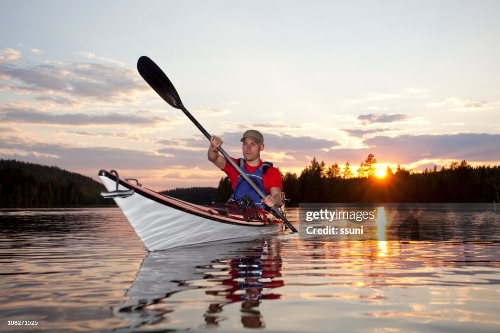 Sunset kayaking