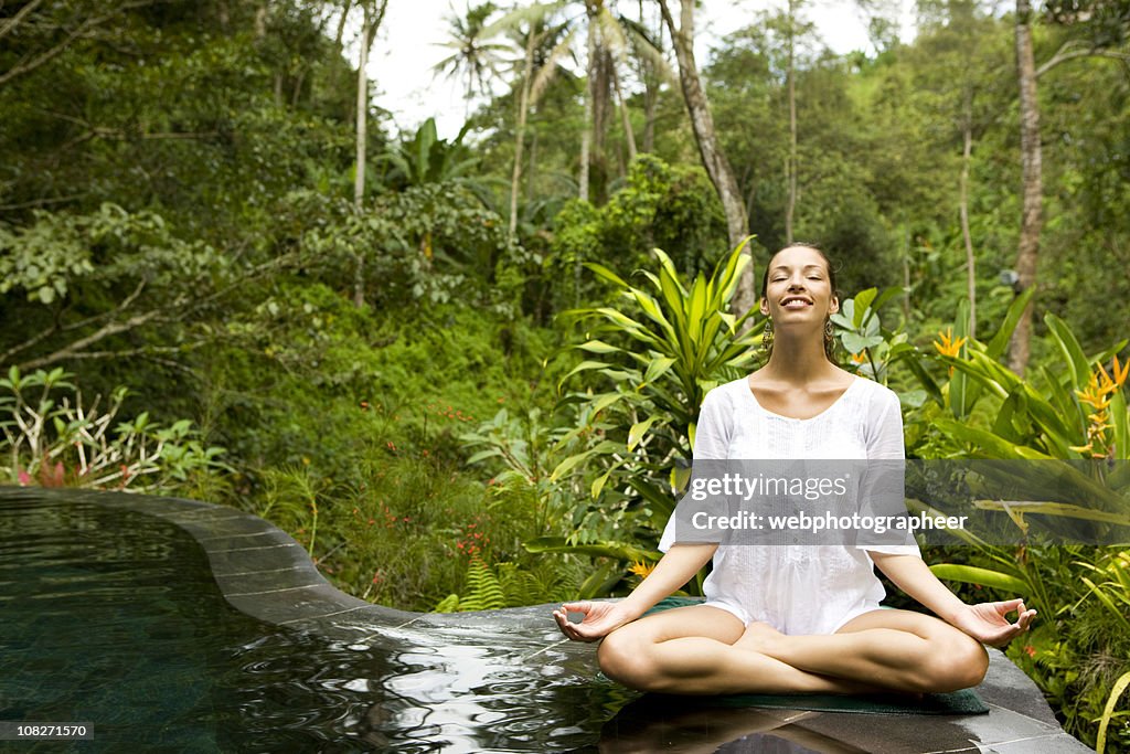 Woman doing yoga