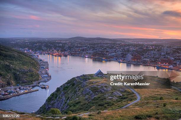 st john's harbour - st johns newfoundland stock pictures, royalty-free photos & images