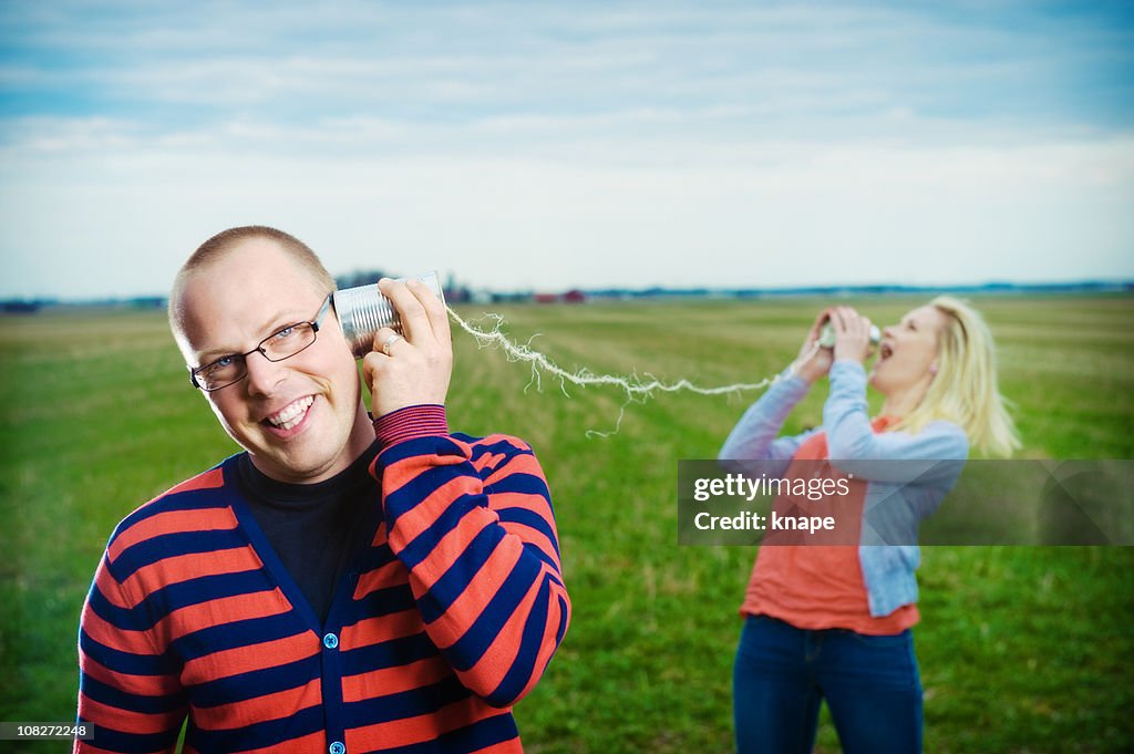 Couple communicating