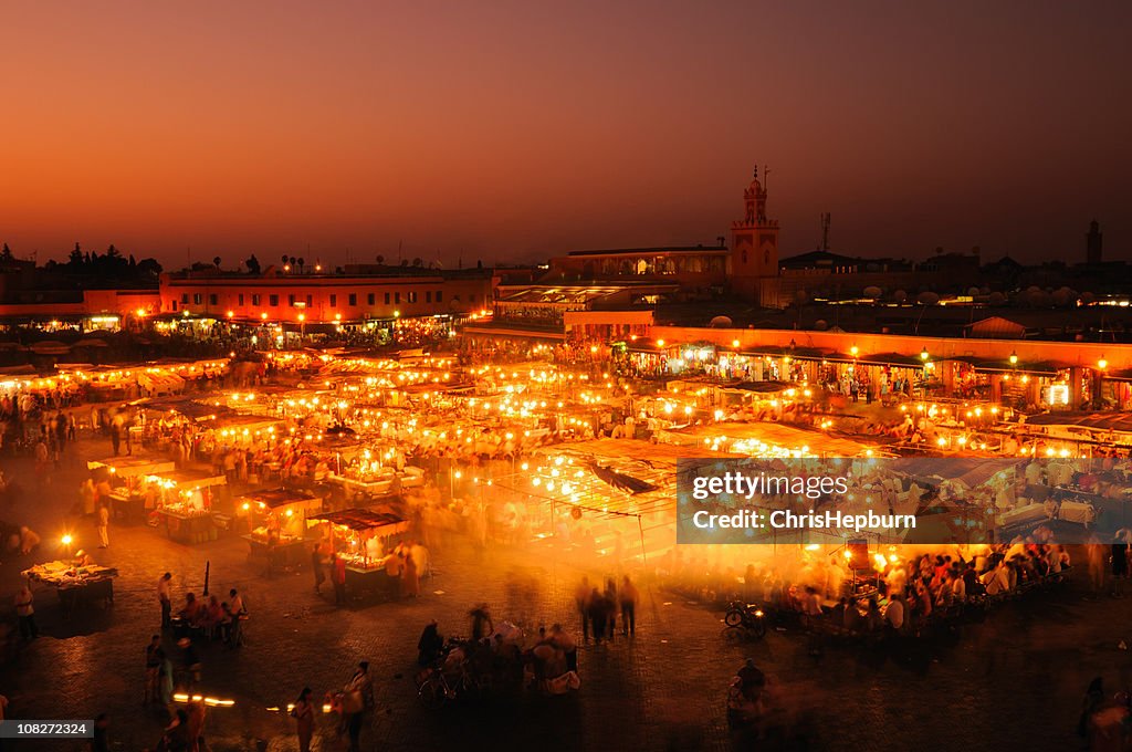 Djemaa el Fna, Marrakech, Marruecos