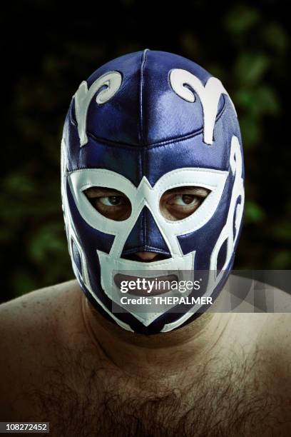 chanco the wrestling figther - wrestling mask stock pictures, royalty-free photos & images